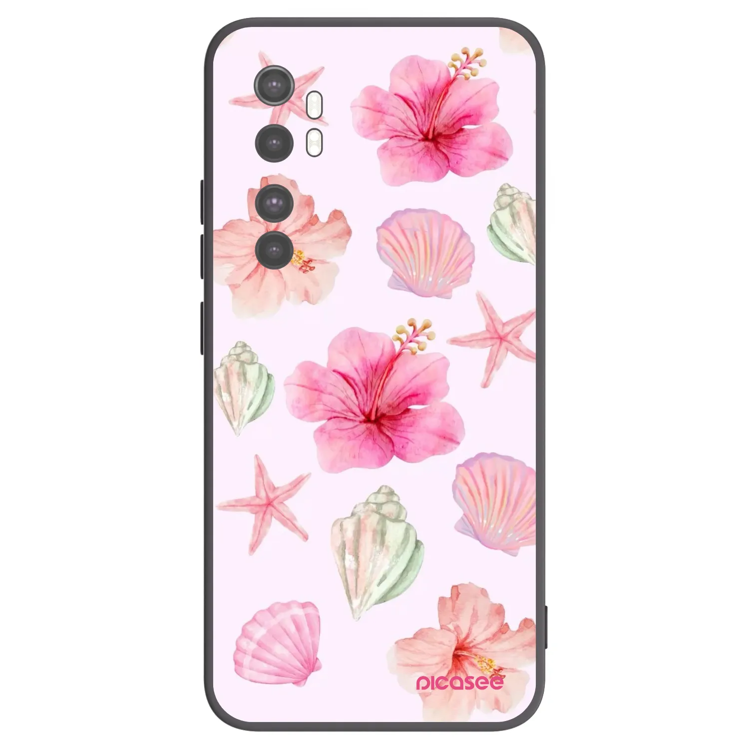 Picasee silikónový čierny obal pre Xiaomi Mi Note 10 Lite - Blush Lagoon