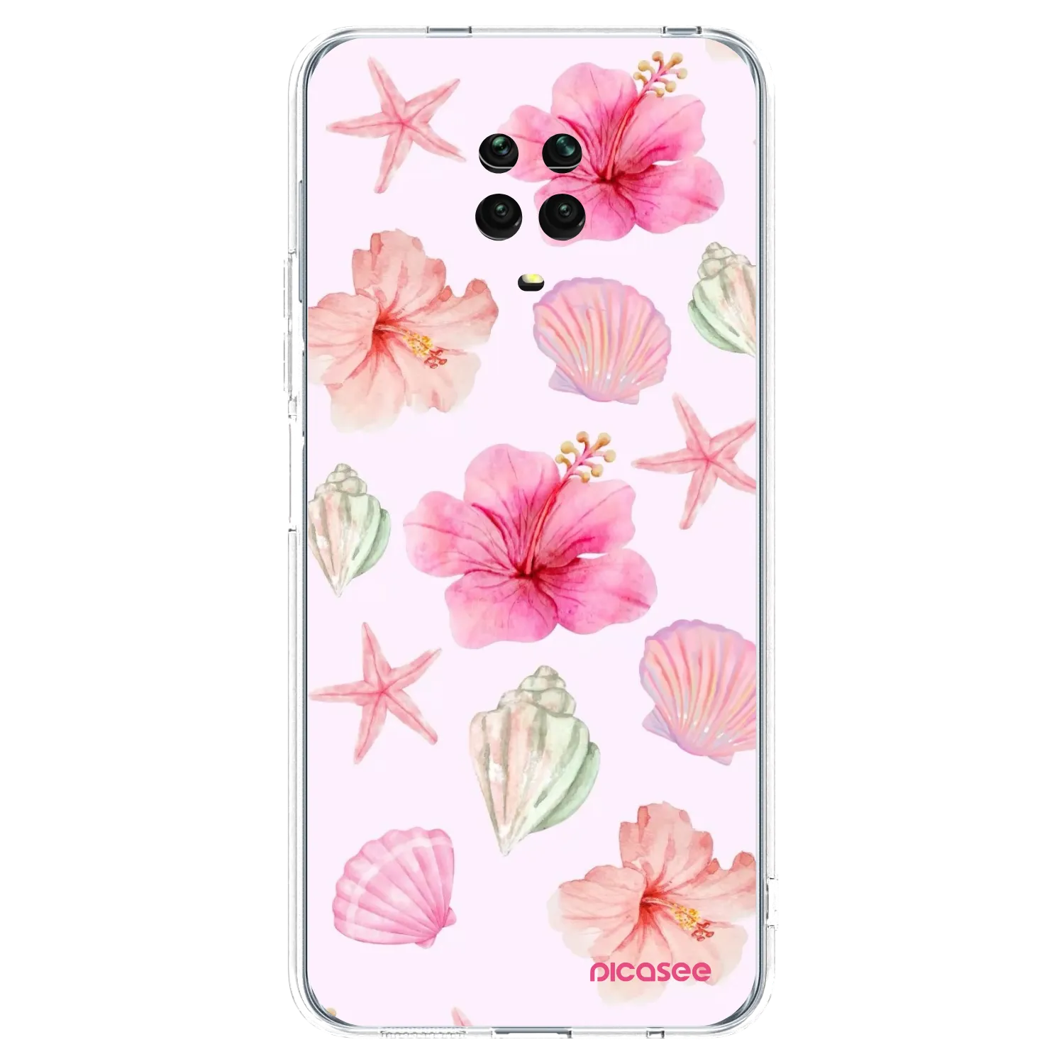 Picasee silikónový prehľadný obal pre Xiaomi Redmi Note 9S - Blush Lagoon