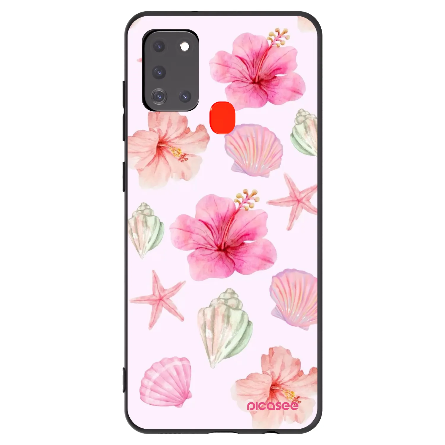 Picasee silikónový čierny obal pre Samsung Galaxy A21s - Blush Lagoon