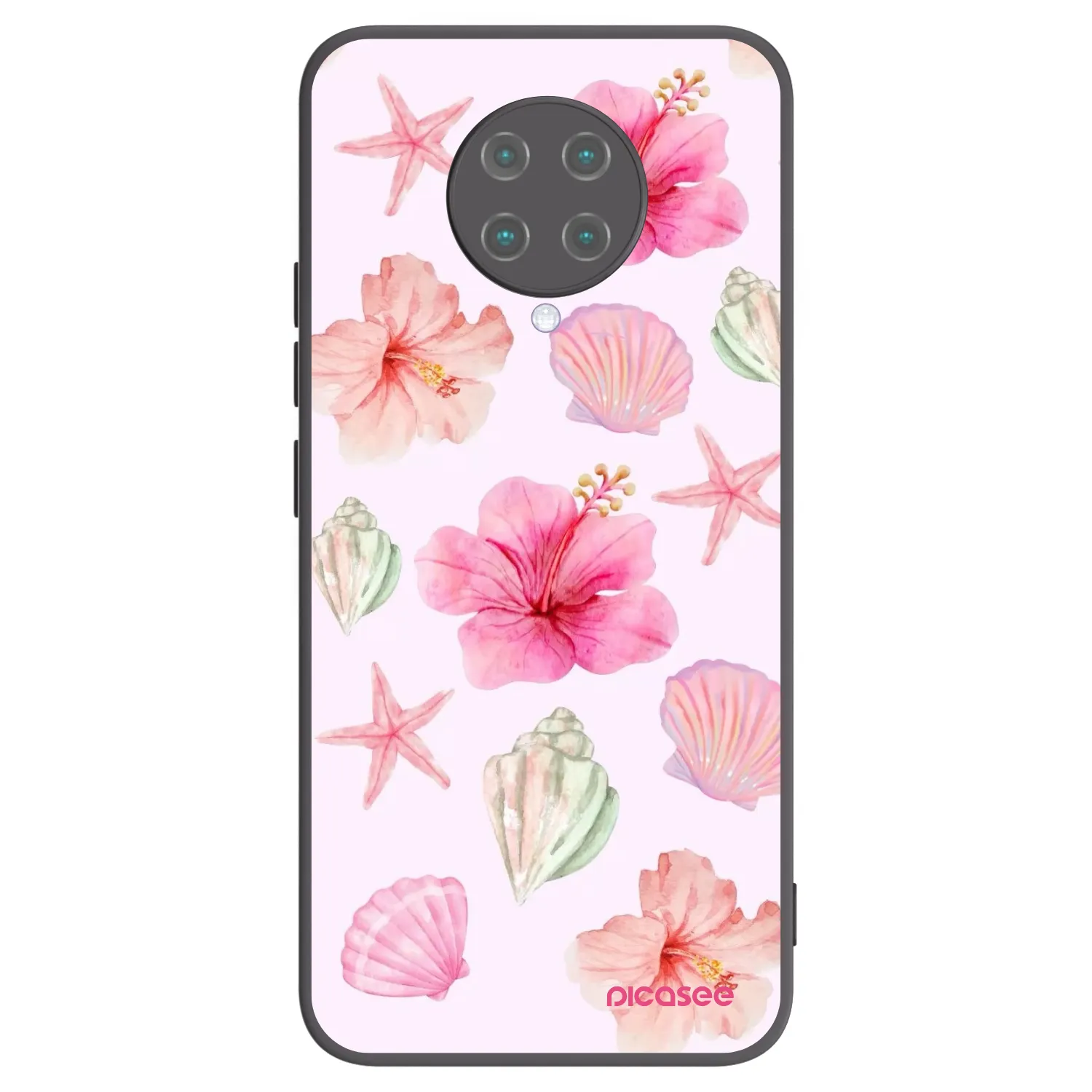 Picasee silikónový čierny obal pre Xiaomi Poco F2 Pro - Blush Lagoon