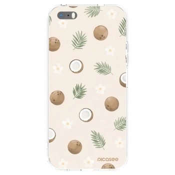 Picasee silikónový prehľadný obal pre Apple iPhone 5/5S/SE - Coconut Breeze