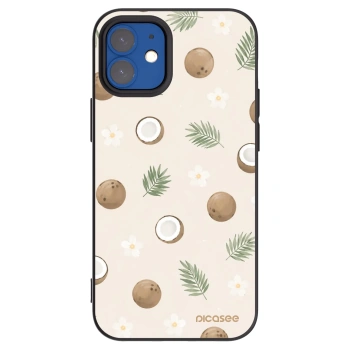 Picasee silikónový čierny obal pre Apple iPhone 12 mini - Coconut Breeze