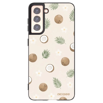 Picasee silikónový čierny obal pre Samsung Galaxy S21 5G G991B - Coconut Breeze