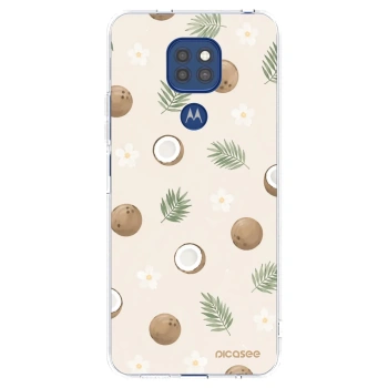 Picasee silikónový prehľadný obal pre Motorola Moto G9 Play - Coconut Breeze