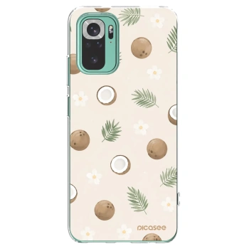 Picasee silikónový prehľadný obal pre Xiaomi Redmi Note 10 Pro - Coconut Breeze