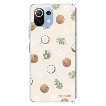 Picasee silikónový prehľadný obal pre Xiaomi Mi 11 Lite - Coconut Breeze