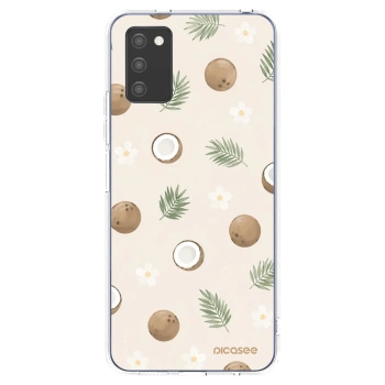Picasee silikónový prehľadný obal pre Samsung Galaxy A02s A025G - Coconut Breeze