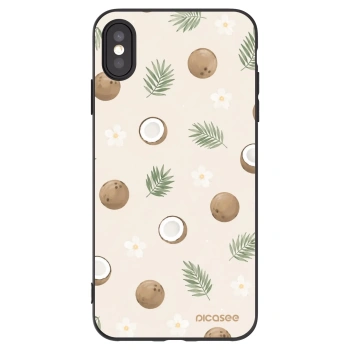 Picasee silikónový čierny obal pre Apple iPhone XS Max - Coconut Breeze
