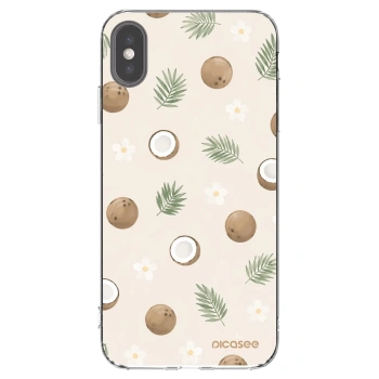 Picasee silikónový prehľadný obal pre Apple iPhone XS Max - Coconut Breeze
