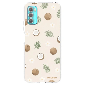 Picasee silikónový prehľadný obal pre Motorola Moto G60 - Coconut Breeze
