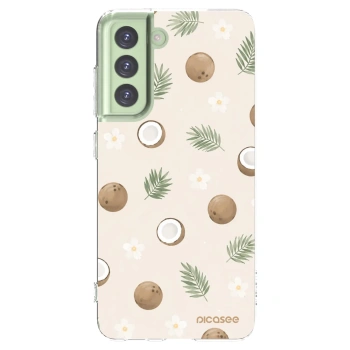 Picasee silikónový prehľadný obal pre Samsung Galaxy S21 FE 5G - Coconut Breeze