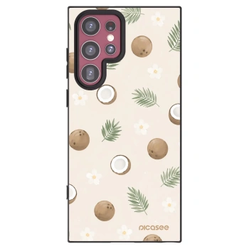 Picasee silikónový čierny obal pre Samsung Galaxy S22 Ultra 5G - Coconut Breeze