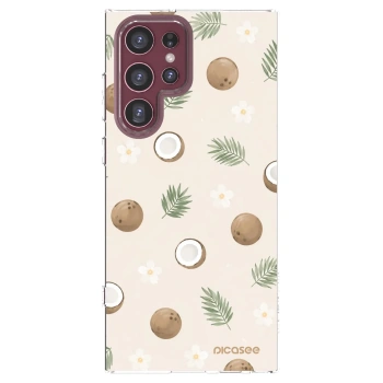 Picasee silikónový prehľadný obal pre Samsung Galaxy S22 Ultra 5G - Coconut Breeze