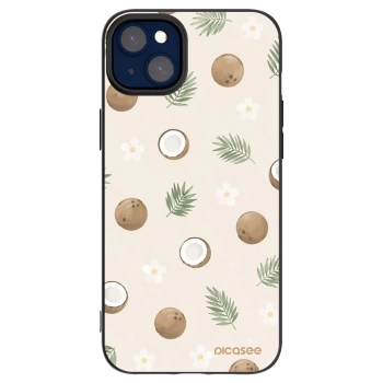 Picasee silikónový čierny obal pre Apple iPhone 14 Plus - Coconut Breeze