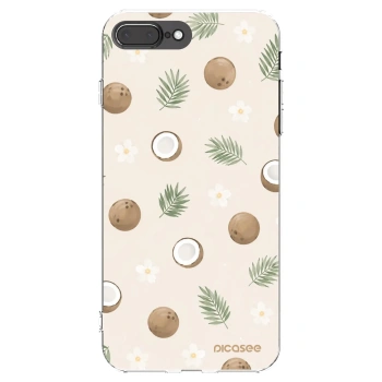 Picasee silikónový prehľadný obal pre Apple iPhone 8 Plus - Coconut Breeze