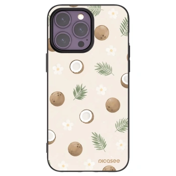 Picasee silikónový čierny obal pre Apple iPhone 14 Pro Max - Coconut Breeze