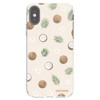 Picasee silikónový prehľadný obal pre Apple iPhone X/XS - Coconut Breeze