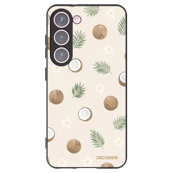 Picasee silikónový čierny obal pre Samsung Galaxy S23 5G - Coconut Breeze