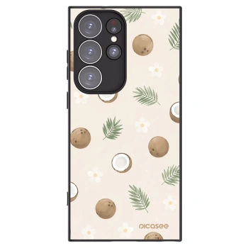 Picasee silikónový čierny obal pre Samsung Galaxy S23 Ultra 5G - Coconut Breeze