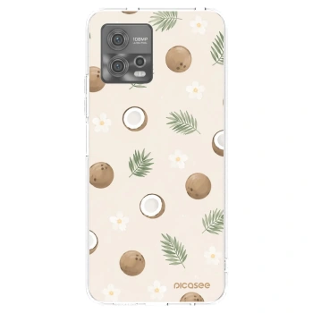 Picasee silikónový prehľadný obal pre Motorola Moto G72 - Coconut Breeze