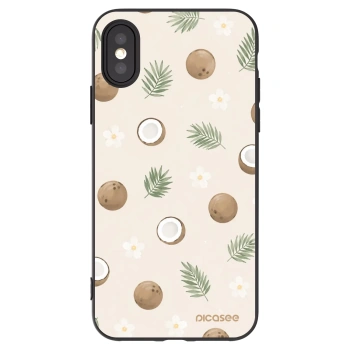 Picasee silikónový čierny obal pre Apple iPhone X/XS - Coconut Breeze