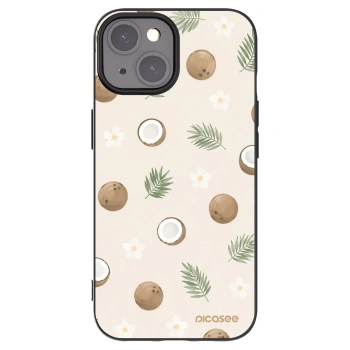 Picasee silikónový čierny obal pre Apple iPhone 15 - Coconut Breeze