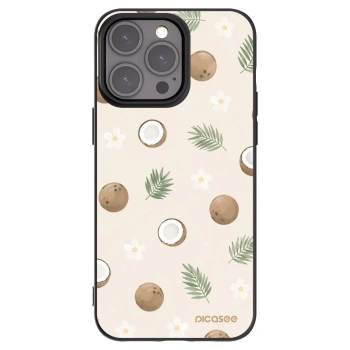 Picasee silikónový čierny obal pre Apple iPhone 15 Pro Max - Coconut Breeze