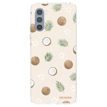Picasee silikónový prehľadný obal pre Motorola Moto G62 - Coconut Breeze