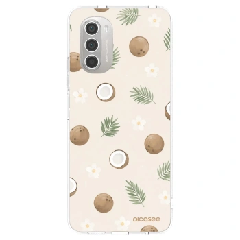 Picasee silikónový prehľadný obal pre Motorola Moto G51 - Coconut Breeze