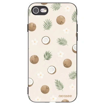 Picasee silikónový čierny obal pre Apple iPhone 7 - Coconut Breeze