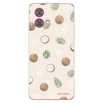 Picasee silikónový prehľadný obal pre Motorola Moto G84 5G - Coconut Breeze