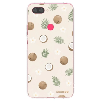 Picasee silikónový prehľadný obal pre Xiaomi Mi 8 Lite - Coconut Breeze