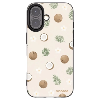 Picasee silikónový čierny obal pre Apple iPhone 16 - Coconut Breeze