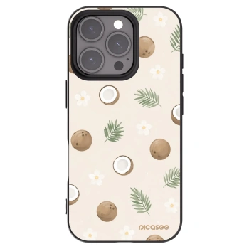 Picasee silikónový čierny obal pre Apple iPhone 16 Pro - Coconut Breeze