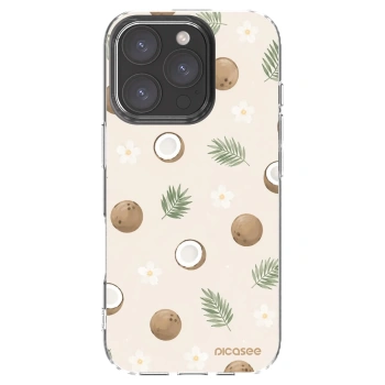 Picasee silikónový prehľadný obal pre Apple iPhone 16 Pro - Coconut Breeze