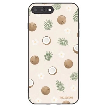 Picasee silikónový čierny obal pre Apple iPhone 7 Plus - Coconut Breeze