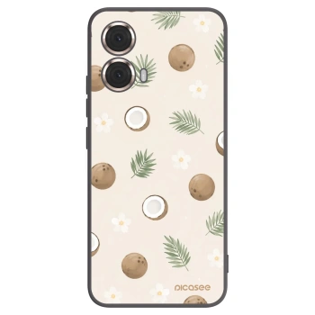 Picasee silikónový čierny obal pre Motorola Moto G85 - Coconut Breeze