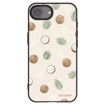 Picasee silikónový čierny obal pre Apple iPhone 16e - Coconut Breeze