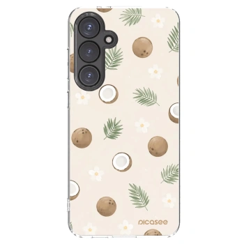 Picasee silikónový prehľadný obal pre Samsung Galaxy S24 FE S721B - Coconut Breeze