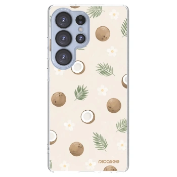 Picasee silikónový prehľadný obal pre Samsung Galaxy S25 Ultra 5G - Coconut Breeze