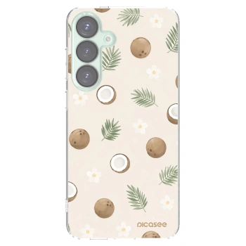 Picasee silikónový prehľadný obal pre Samsung Galaxy S25+ 5G - Coconut Breeze