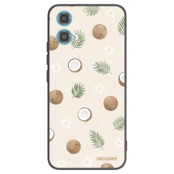 Picasee silikónový čierny obal pre Motorola Moto G34 5G - Coconut Breeze