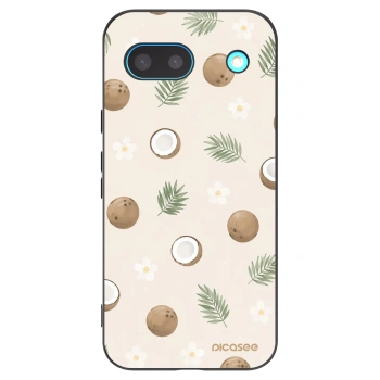 Picasee silikónový čierny obal pre Google Pixel 8a - Coconut Breeze
