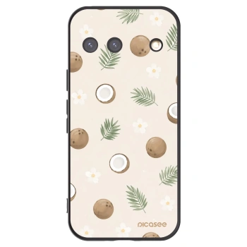 Picasee silikónový čierny obal pre Google Pixel 9 - Coconut Breeze
