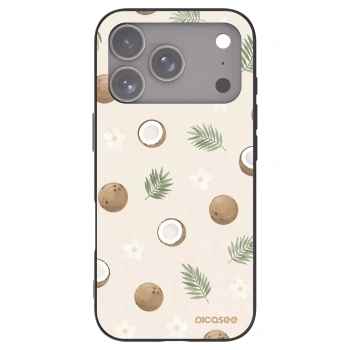 Picasee silikónový čierny obal pre Apple iPhone 17 Pro - Coconut Breeze