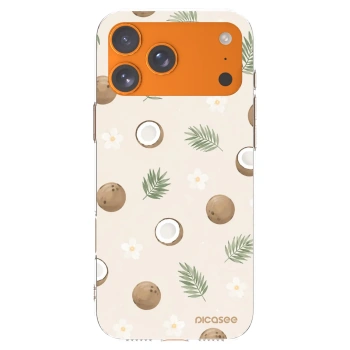 Picasee silikónový prehľadný obal pre Apple iPhone 17 Pro Max - Coconut Breeze