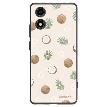 Picasee silikónový čierny obal pre Motorola Moto E14 - Coconut Breeze