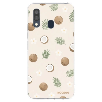 Picasee silikónový prehľadný obal pre Samsung Galaxy A40 A405F - Coconut Breeze