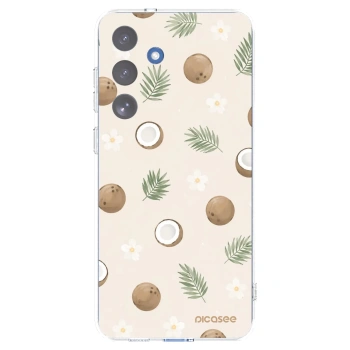 Picasee silikónový prehľadný obal pre Samsung Galaxy S25 FE 5G - Coconut Breeze