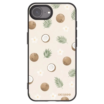 Picasee silikónový čierny obal pre Apple iPhone 17e - Coconut Breeze
